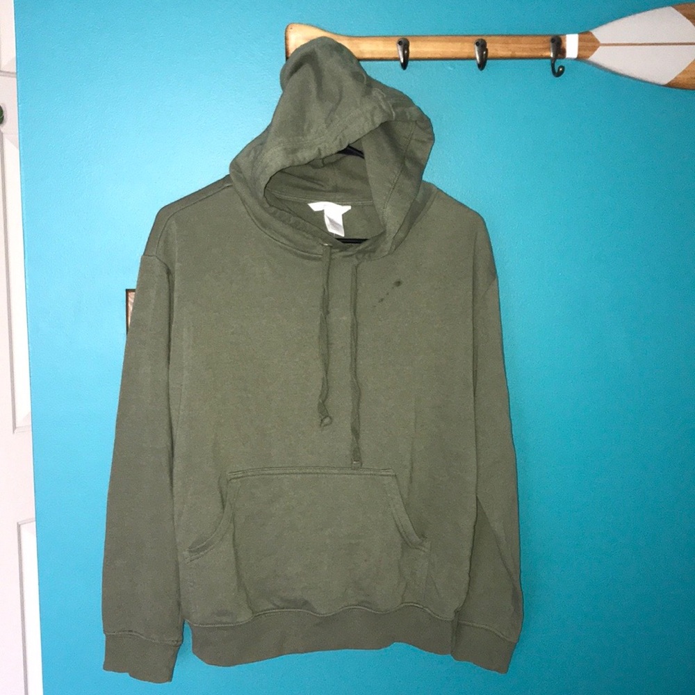 H&M green hoodie